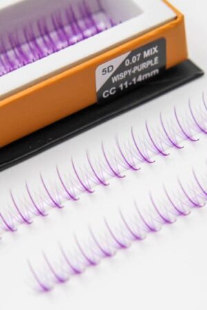 Wispy eyelash extensions single-color box L 20 lines VLV035