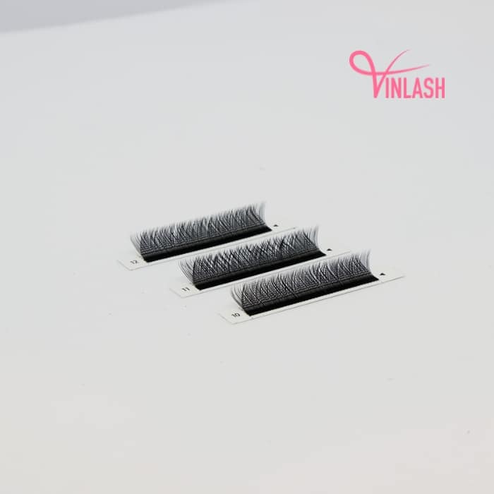 3D W clover eyelash extensions black 16 lines VLV063-3