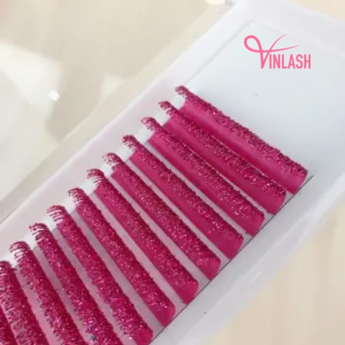 Camellia eyelash extensions glitter lashes 16 lines VLC012-3