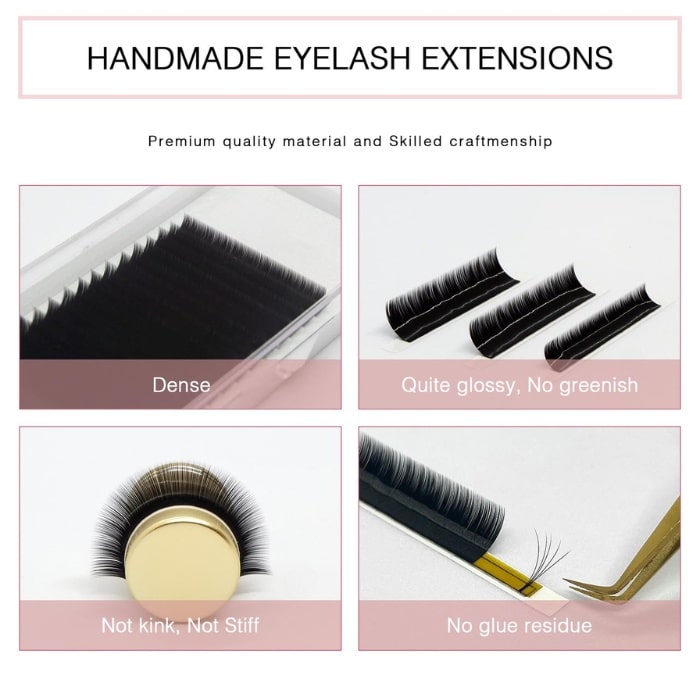 Classic eyelash extensions single-color 16 lines VLC003-2