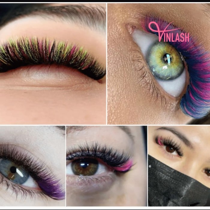 Colored lashes LM037-4
