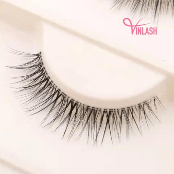 Invisible band 3D human hair lashes LM056-2