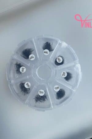 Special spike camellia pre-made fans single-color mix 8 compartments VLV056-5
