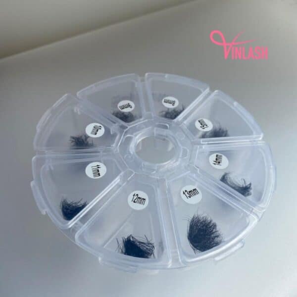 Special spike camellia pre-made fans single-color mix 8 compartments VLV056-6