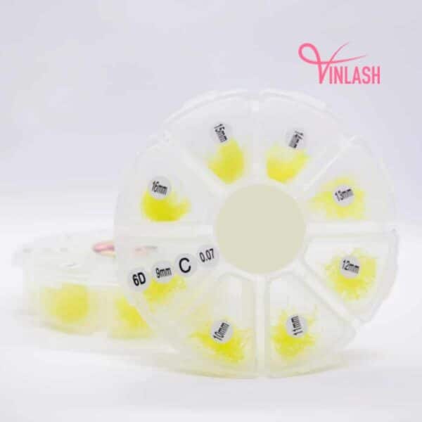 Wispy eyelash extensions single-color mix 8 compartments VLV069-3