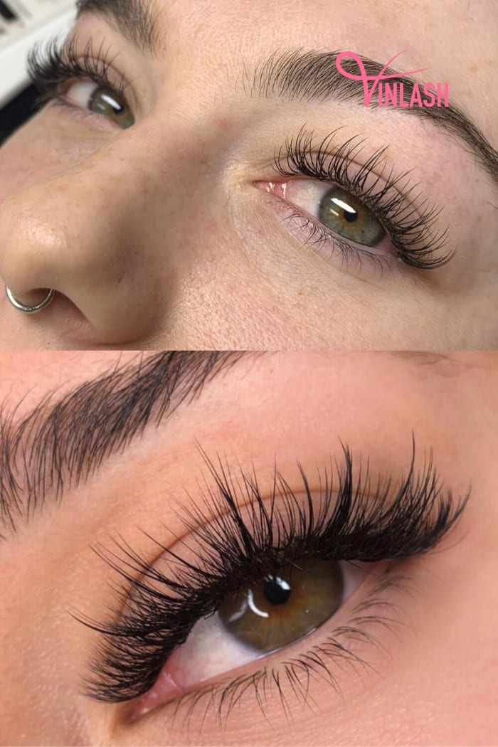Classic wispy eyelash extensions exude a timeless charm, embodying delicacy and refinement in their design