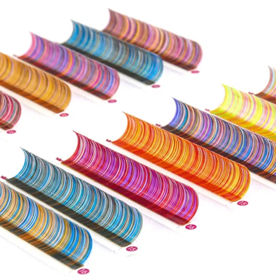 Multi colored lashes