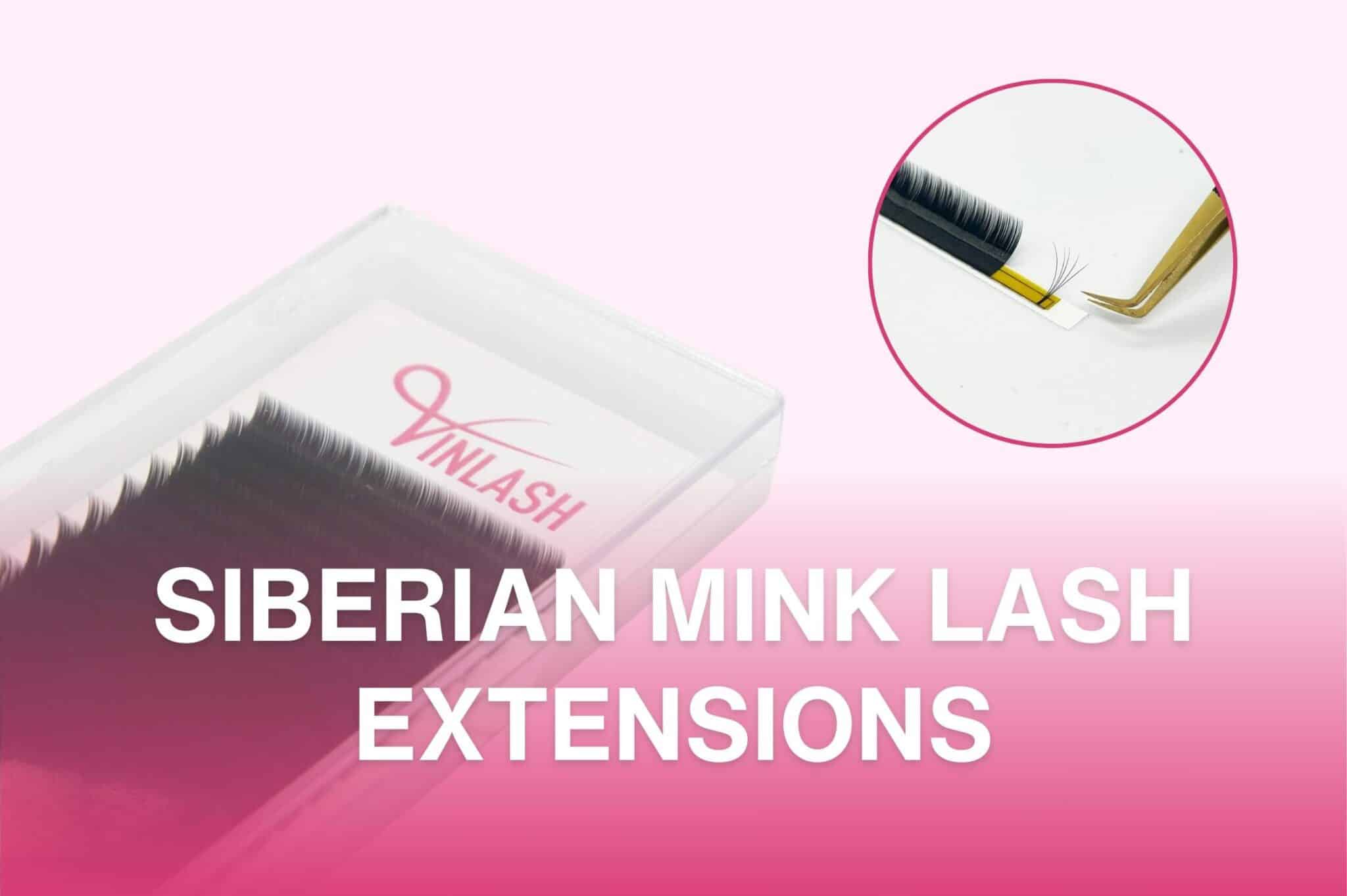 Siberian mink lash extensions tag